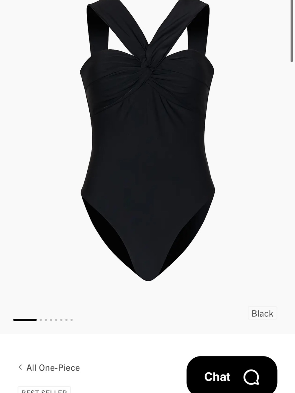 Milly Betsy Black Twist-Front One-Piece Swimsuit - Picture 5 of 12